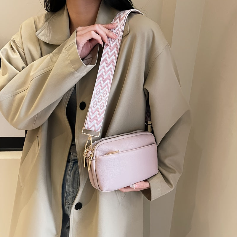 40% RABATT | Stilvoll & Praktisch – Mini Crossbody Tasche mit Breitem Gurt!