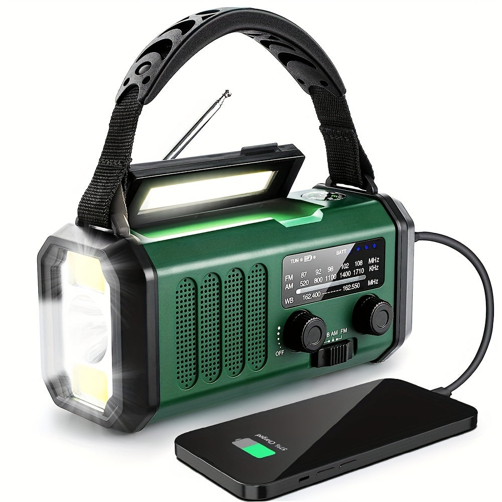 Notfallradio mit 10.000mAh – Solarbetrieben, Handkurbel & Powerbank | Immer vorbereitet bei Stromausfällen & Outdoor-Abenteuern!