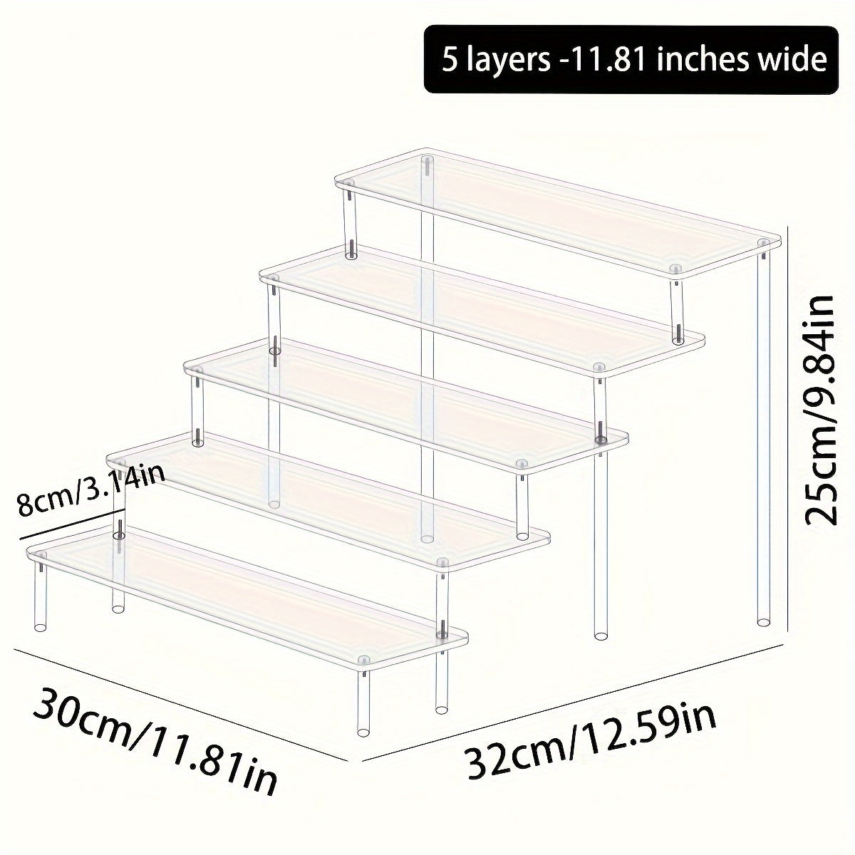 ClearView™ Acryl-Organizer für Parfüm & Kosmetik