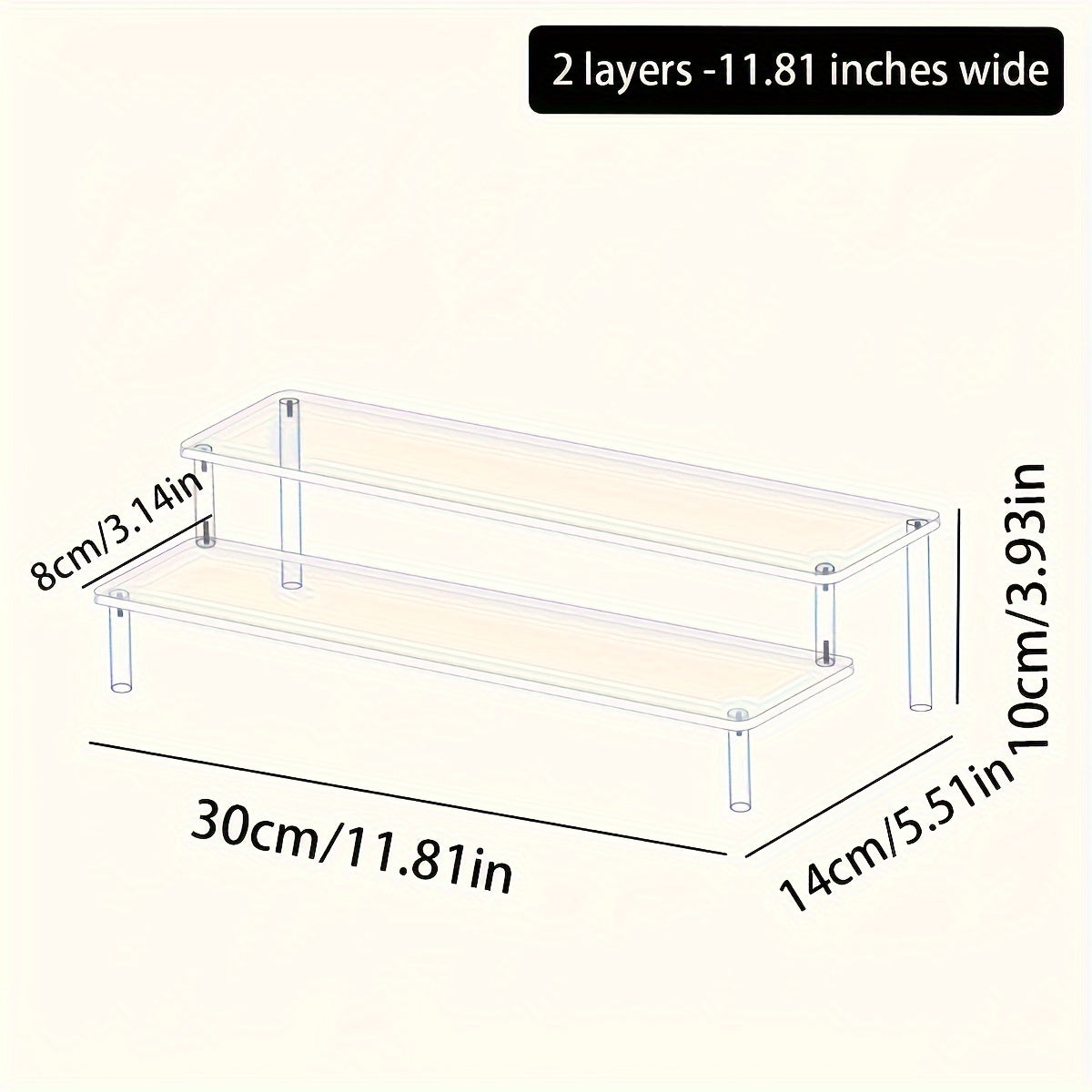 ClearView™ Acryl-Organizer für Parfüm & Kosmetik