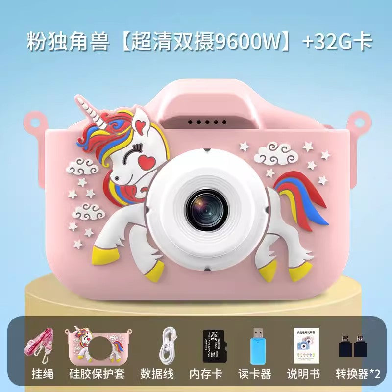 The X5S children's camera can take high-definition pictures of cartoon toys, a all single-lens  camera, and a new mini camera for students