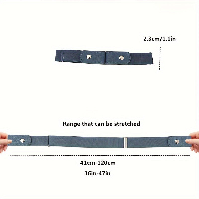 2 stks Elastischer Gürtel ohne Schnalle – Stilvolle Designs für den perfekten Look!