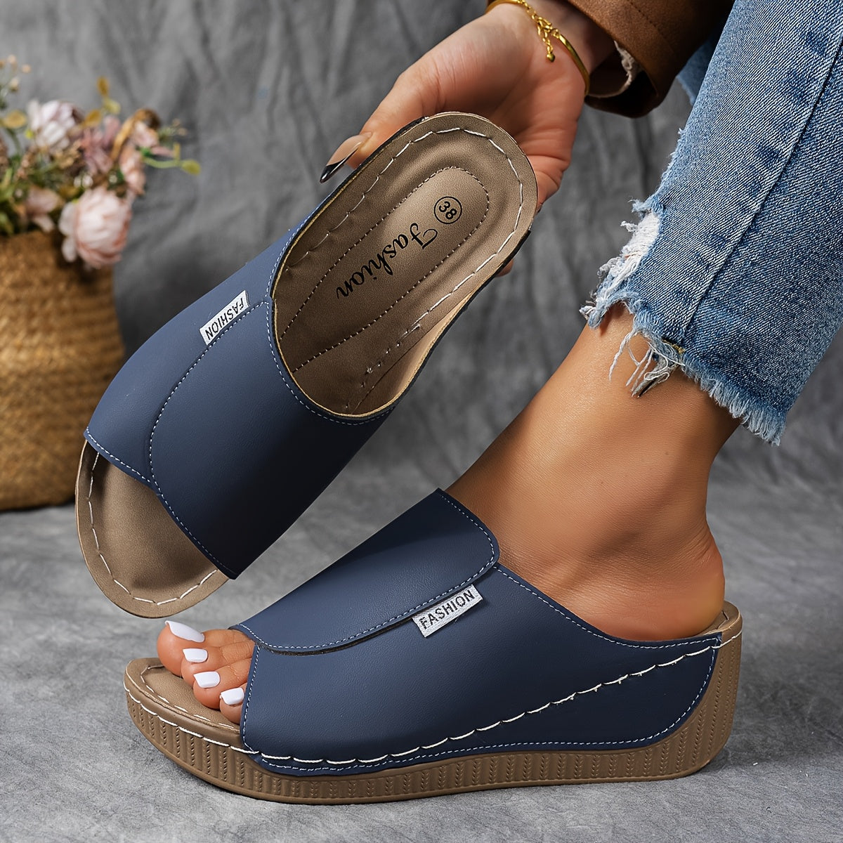 Bequeme Damenslipper mit Fußgewölbeunterstützung – Atmungsaktive Sommer-Schuhe