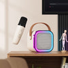 Mini Karaoke - Tragbare Karaoke-Maschine mit LED-Licht & kabellosen Mikrofonen