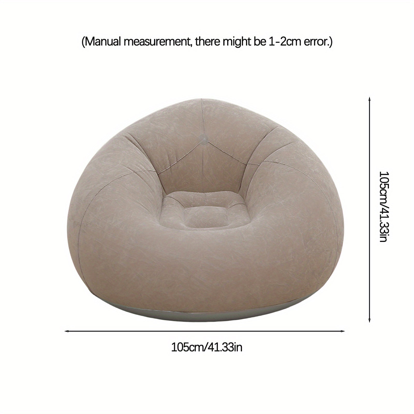 Moderne Graue Aufblasbare Sitzsack-Stuhl