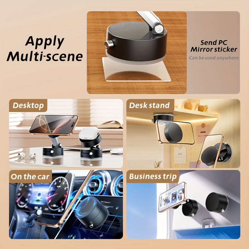 50% RABATT | MagniGrip™ – Magnetische 360° Smartphone-Halterung mit Doppel-Saugkraft