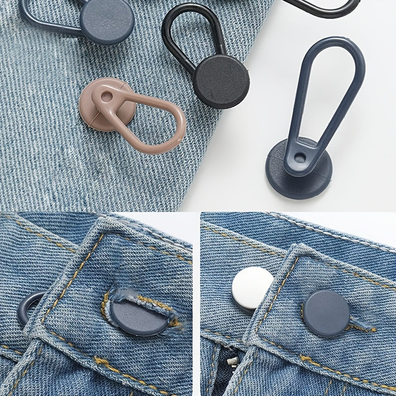 6er-Pack Universelle Taillenband-Verlängerungen – Verstellbar & Nahtlos für Jeans und Freizeitlooks