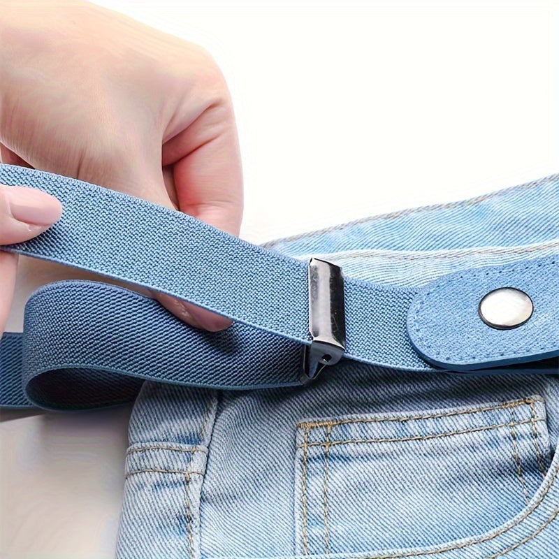 2 stks Elastischer Gürtel ohne Schnalle – Stilvolle Designs für den perfekten Look!