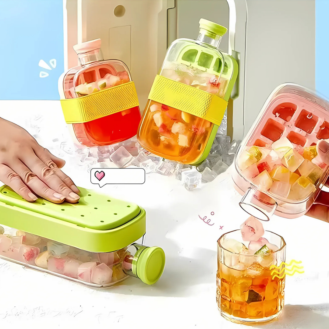 FrostSip™ – Die 2-in-1 Eisflasche für sofortige Erfrischung unterwegs