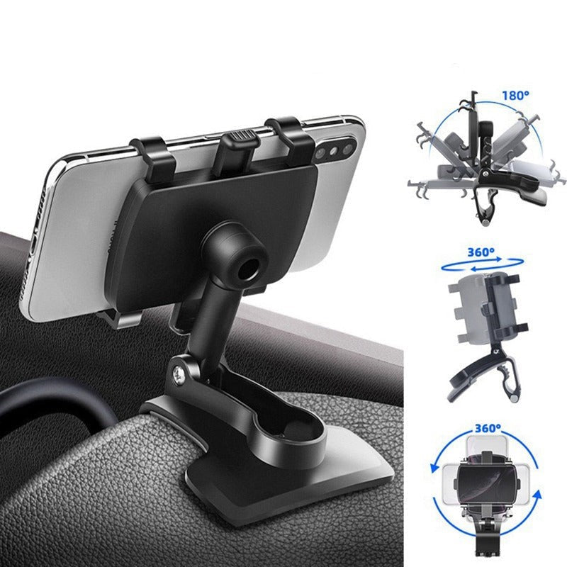 DashGrip™ – 360° Handyhalter fürs Armaturenbrett | Rutschfeste Smartphone-Halterung für Auto, Büro & Zuhause