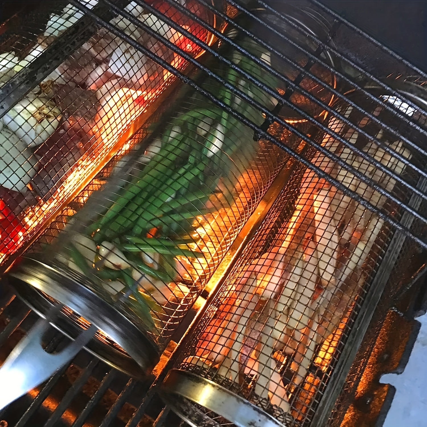 BBQGrill™ – Tragbarer, rollender Grillkorb aus Edelstahl (1+1 GRATIS Aktion)
