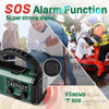 Notfallradio mit 10.000mAh – Solarbetrieben, Handkurbel & Powerbank | Immer vorbereitet bei Stromausfällen & Outdoor-Abenteuern!