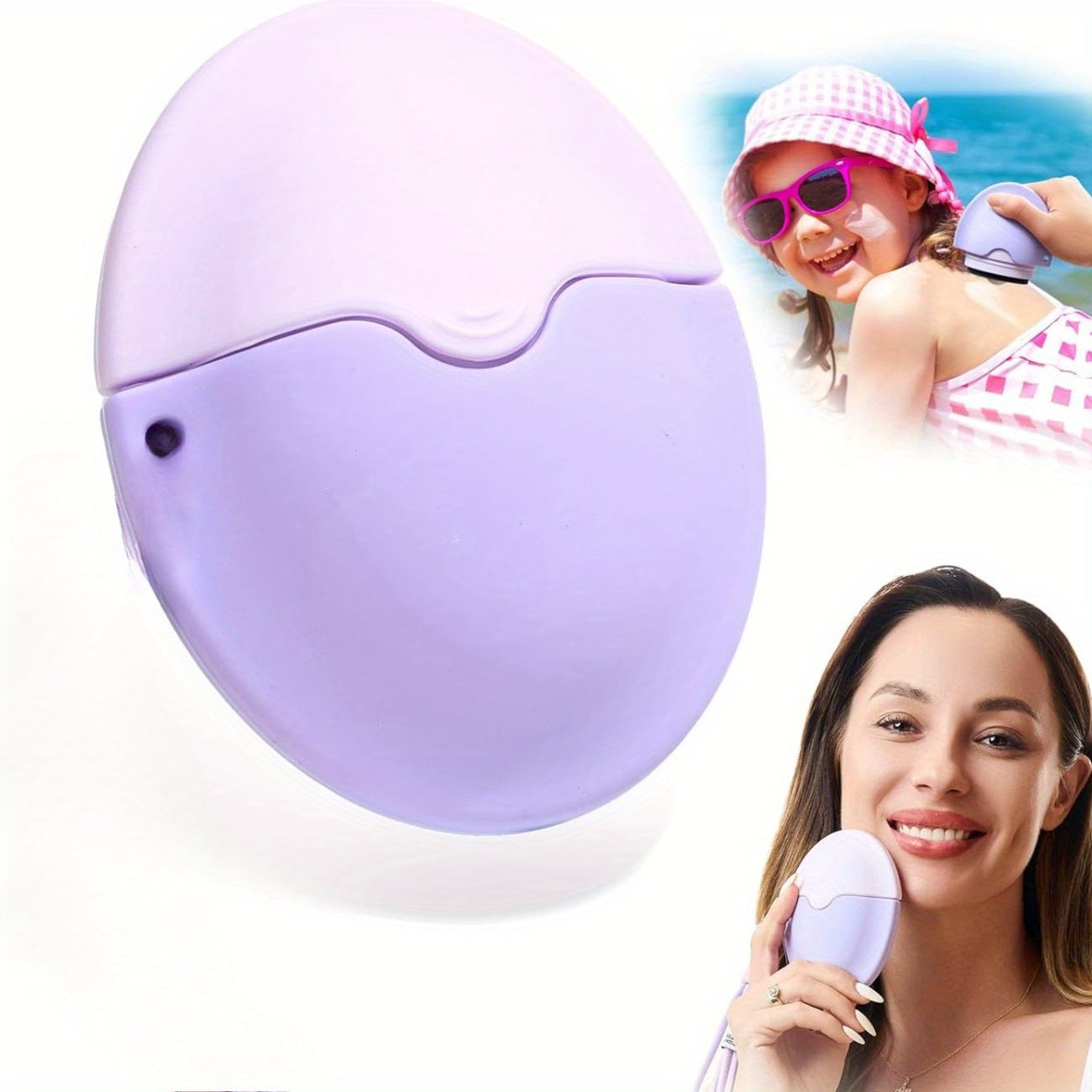 SunscreenRoll™ – Der tragbare Silikon-Sonnenschutz-Applikator mit Rollball und Schutzhülle