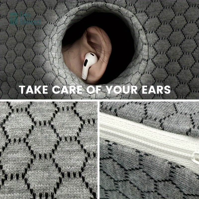 Ohrpiercing-Kissen für Seitenschläfer – O-förmiges Design mit Ohrloch zur Linderung von CNH & Ohrenschmerzen, hypoallergener Bezug, maschinenwaschbar
