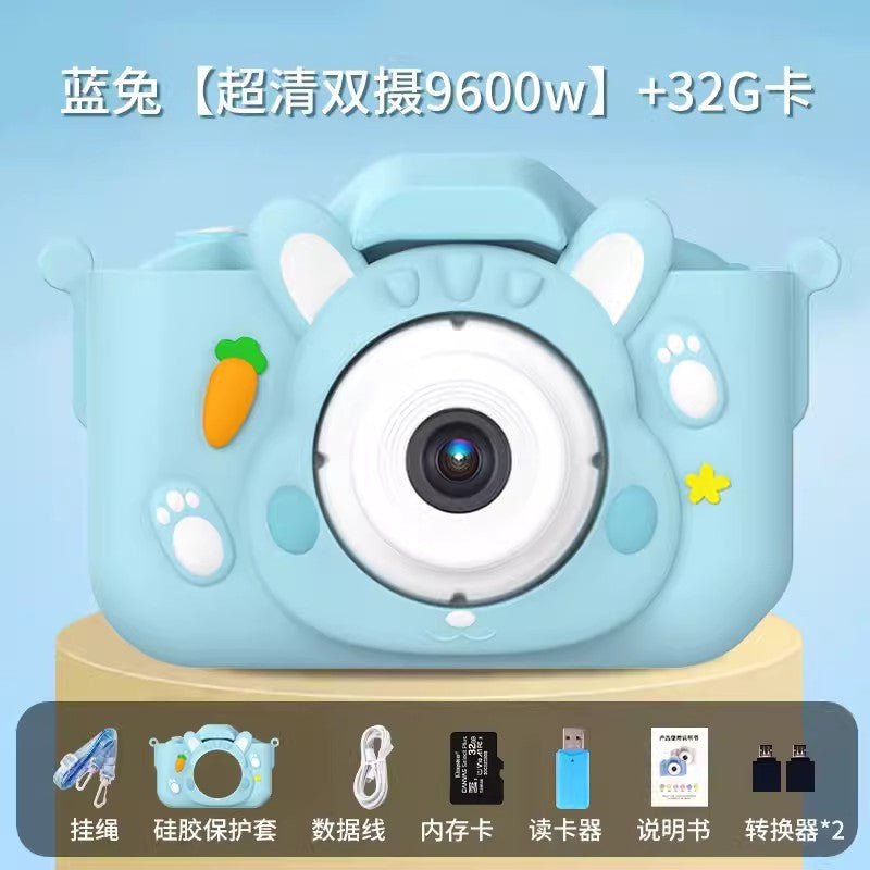 The X5S children's camera can take high-definition pictures of cartoon toys, a all single-lens  camera, and a new mini camera for students