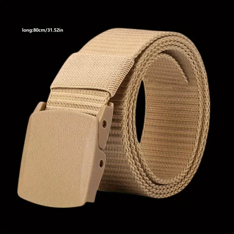 Flexibler Taktischer Canvas-Gürtel – Unisex, Leicht & Strapazierfähig für Jeden Anlass!