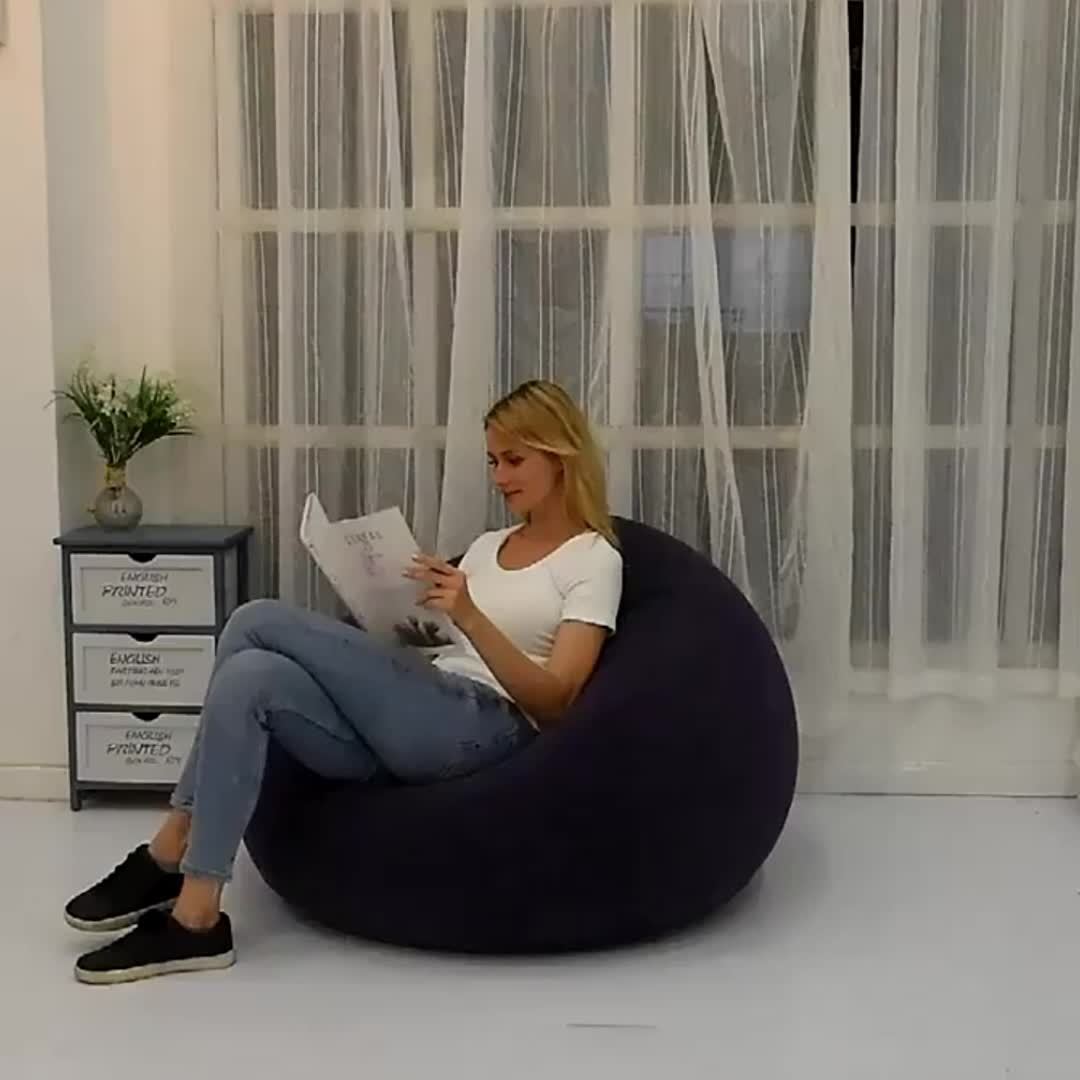Moderne Graue Aufblasbare Sitzsack-Stuhl