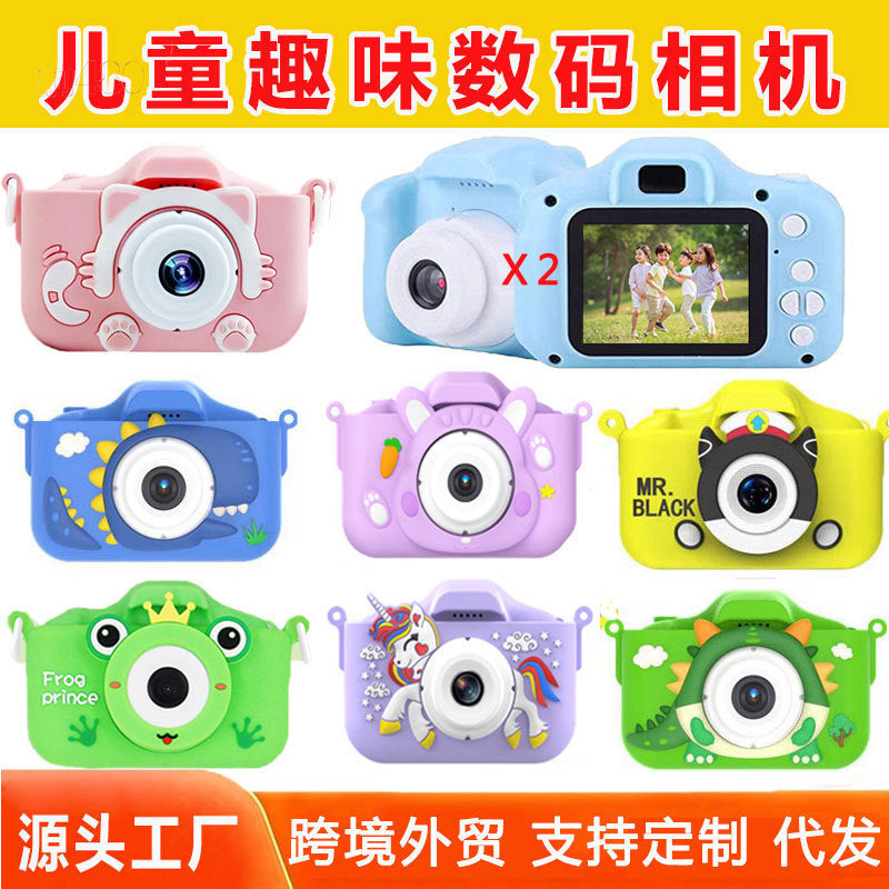 The X5S children's camera can take high-definition pictures of cartoon toys, a all single-lens  camera, and a new mini camera for students