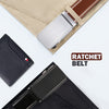 Echtleder-Ratschengürtel mit Automatischer Schnalle – Perfekt für Business & Eleganz