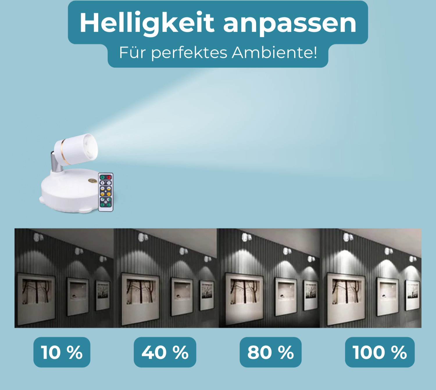 1+1  GRATIS | SpotLight - Kabelloser LED-Strahler
