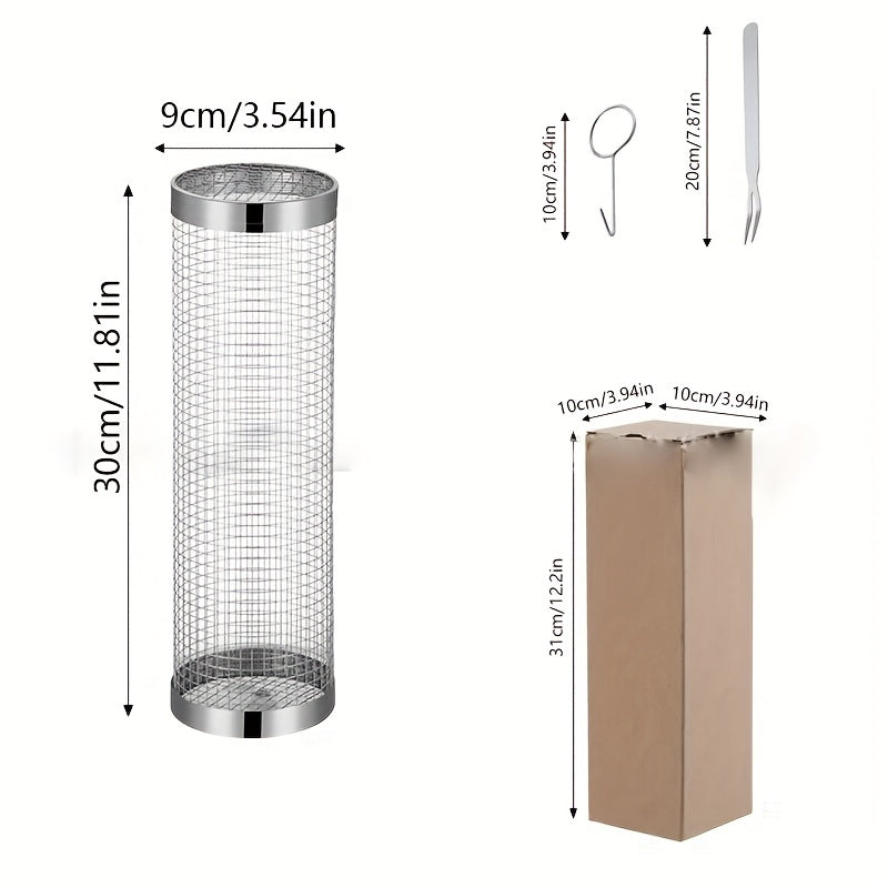 BBQGrill™ – Tragbarer, rollender Grillkorb aus Edelstahl (1+1 GRATIS Aktion)