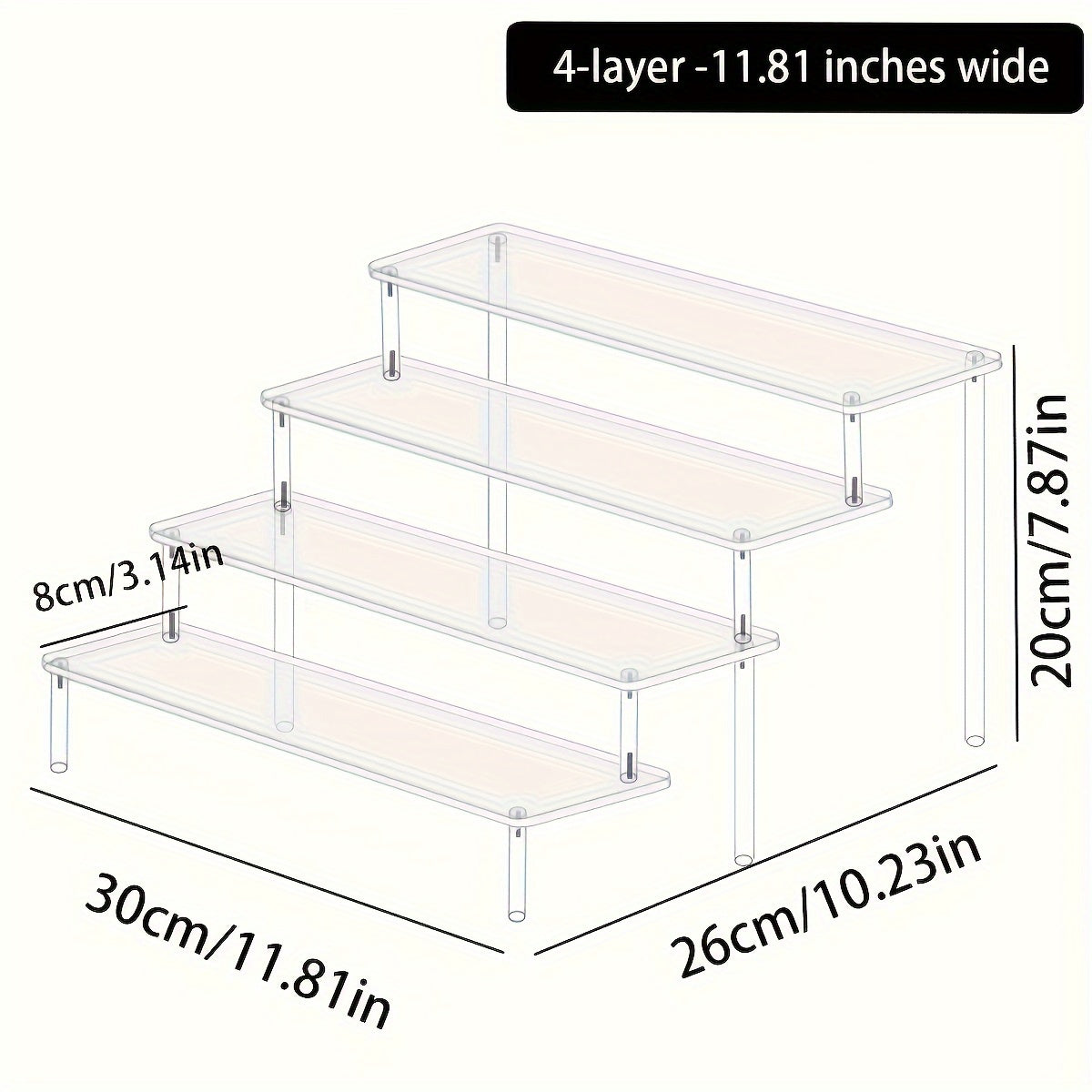 ClearView™ Acryl-Organizer für Parfüm & Kosmetik