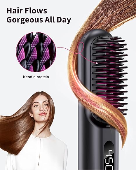 SmoothGlam™️ – Die Kabellose Glättbürste
