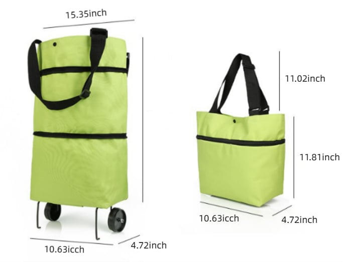 EcoTrolley™ – Die umweltfreundliche 2-in-1 Einkaufswagen-Tasche für mehr Flexibilität