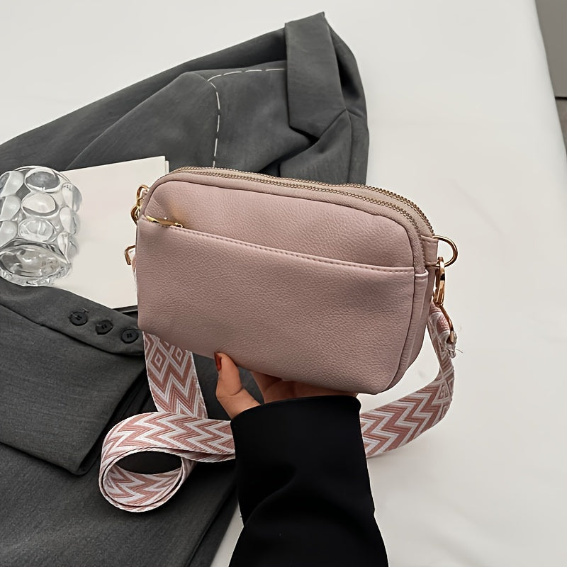 40% RABATT | Stilvoll & Praktisch – Mini Crossbody Tasche mit Breitem Gurt!