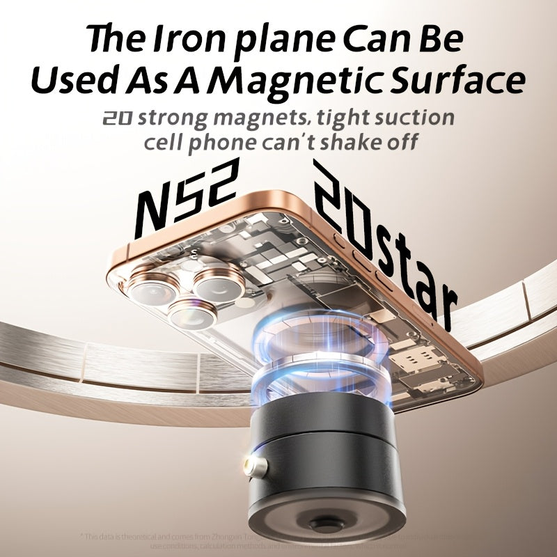 50% RABATT | MagniGrip™ – Magnetische 360° Smartphone-Halterung mit Doppel-Saugkraft