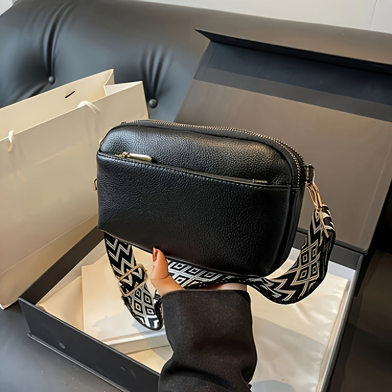 40% RABATT | Stilvoll & Praktisch – Mini Crossbody Tasche mit Breitem Gurt!