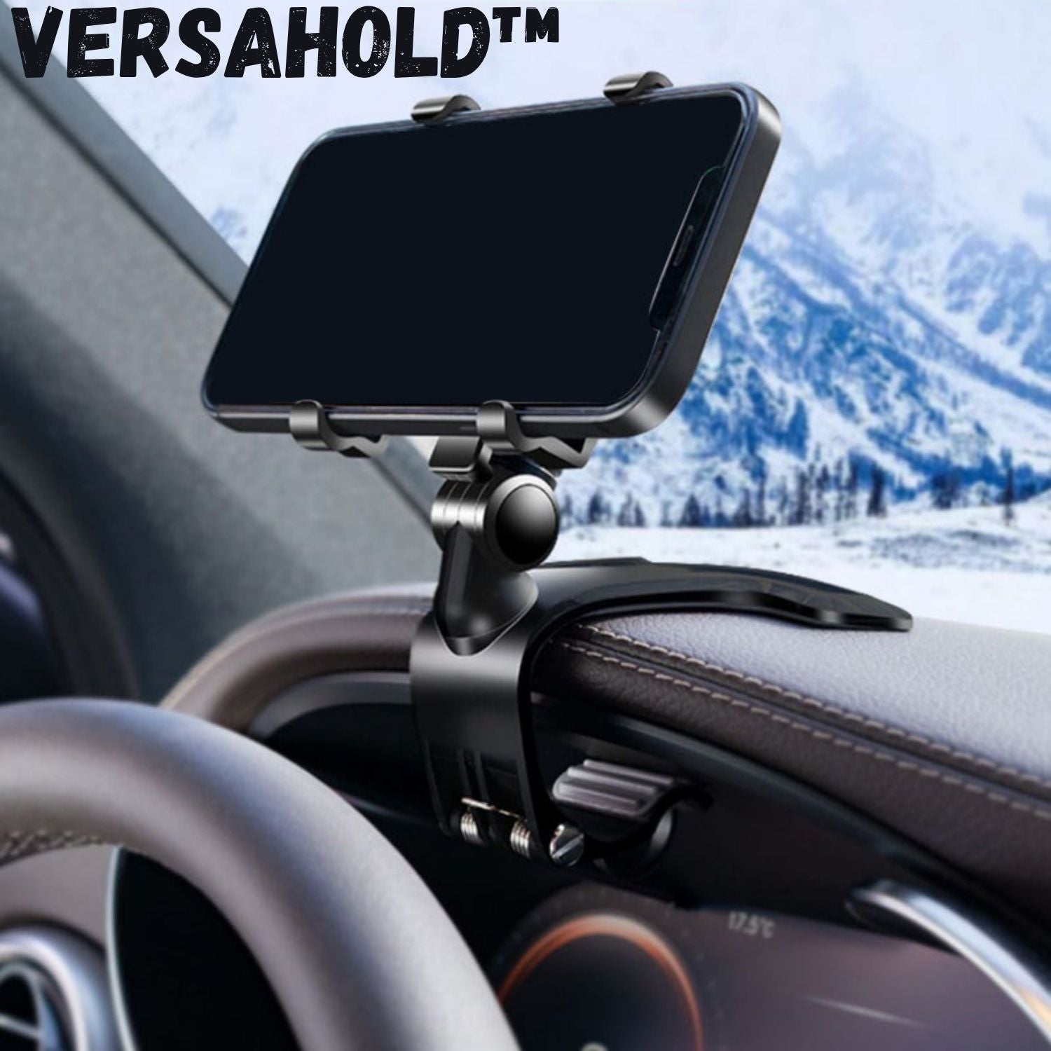 DashGrip™ – 360° Handyhalter fürs Armaturenbrett | Rutschfeste Smartphone-Halterung für Auto, Büro & Zuhause