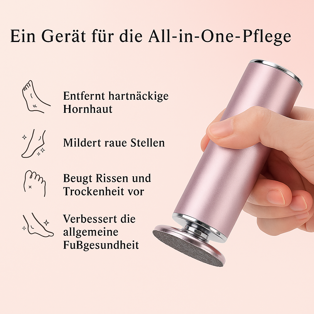 SilkSole™ Elektrischer Hornhautentferner – Für Babyweiche Füße in Minuten
