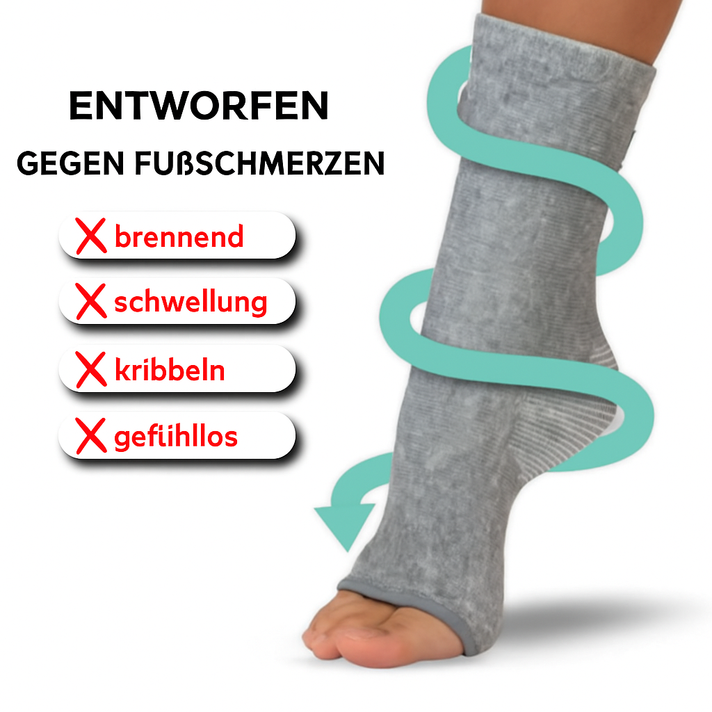 StepEase™ Bamboe Fuß- und Knöchelstütze – Für Schmerzen, Diabetes & Neuropathie