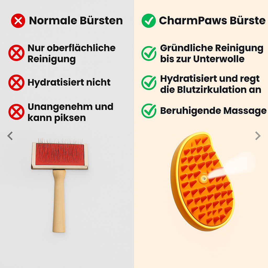 Elektrische Haustierpflegebürste mit Dampf & Massagefunktion