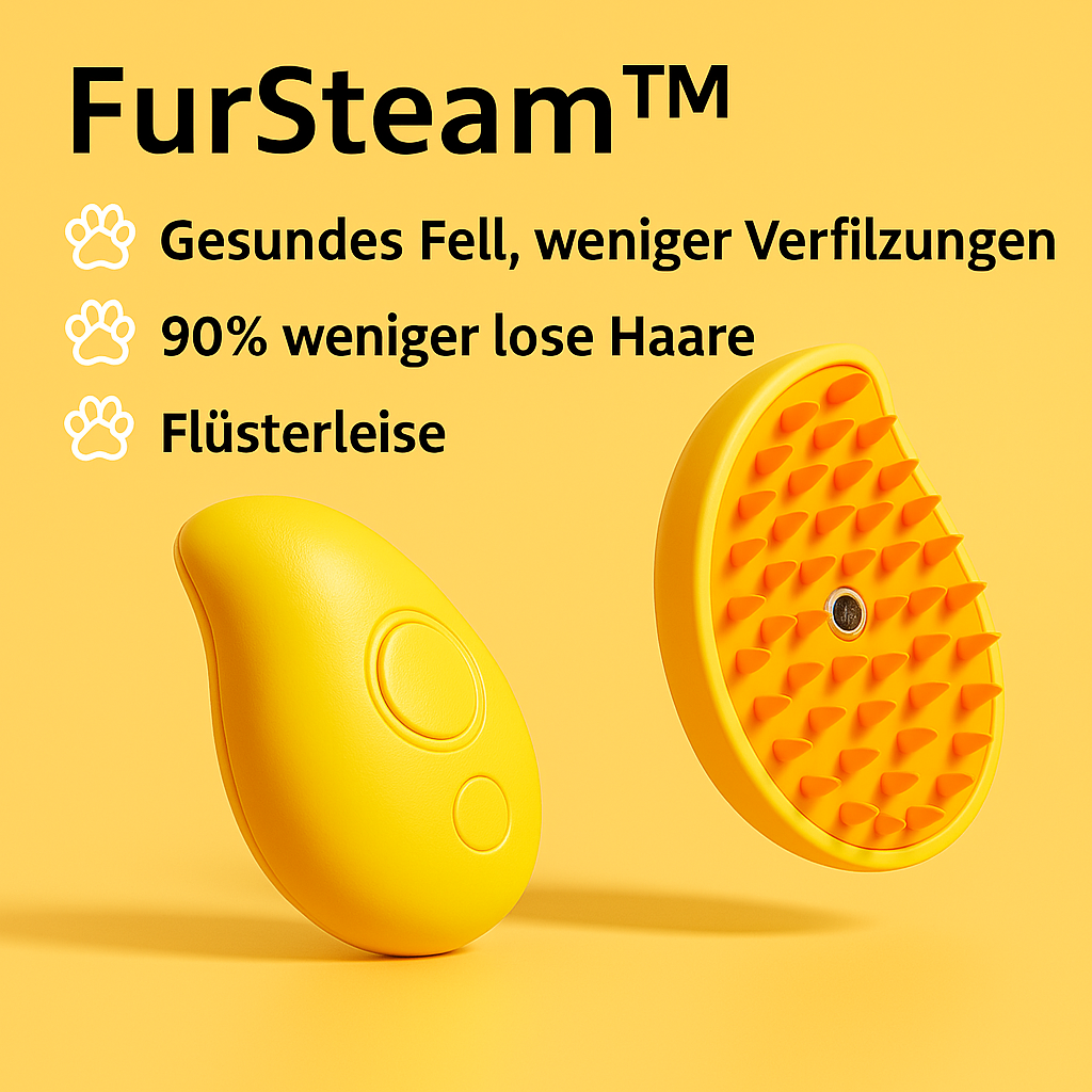 Elektrische Haustierpflegebürste mit Dampf & Massagefunktion