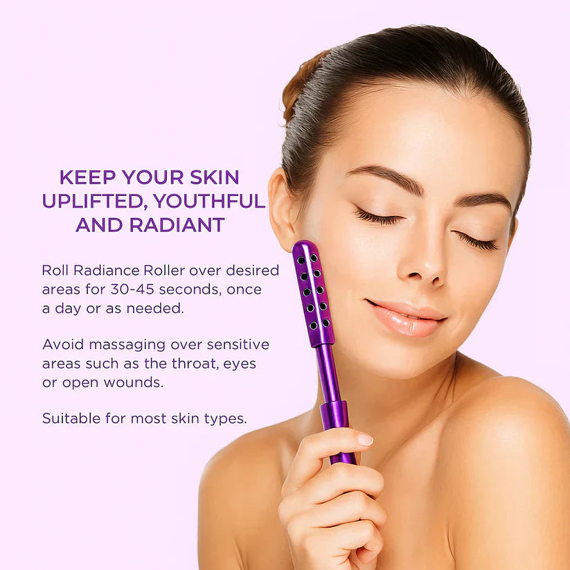 GlowSculpt™ – Luxuriöser Gesichtsmassage-Roller für straffere Konturen & strahlenden Teint | Fördert Durchblutung