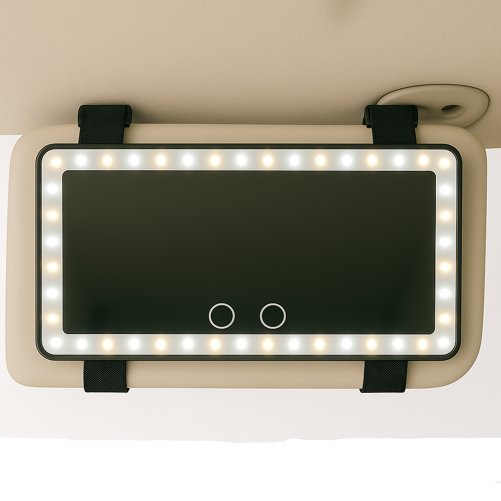GlamRide™ – Dein LED-Schminkspiegel fürs Auto