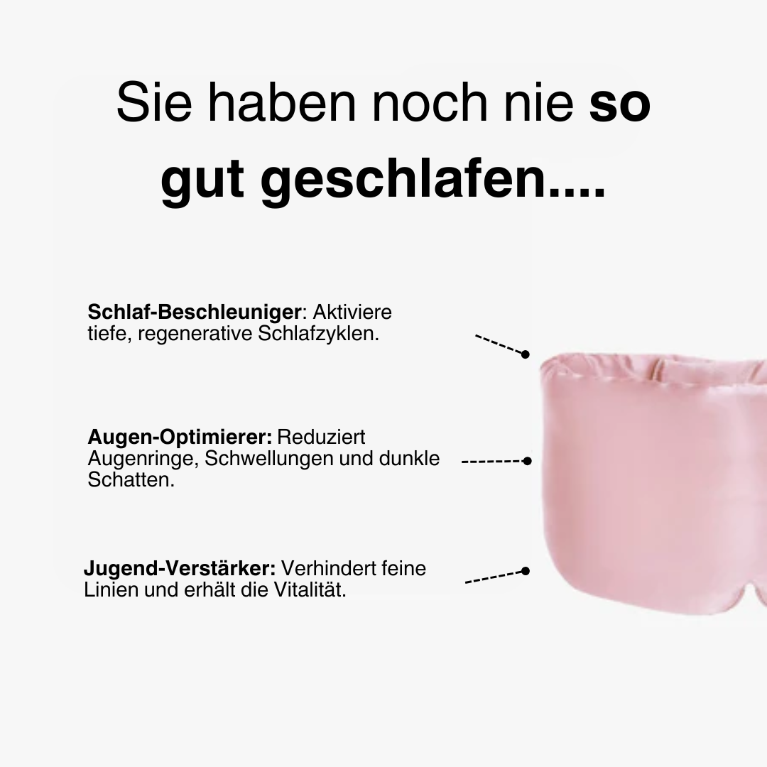 Silk Serenity Schlafmaske aus 100% Maulbeerseide 🌙✨