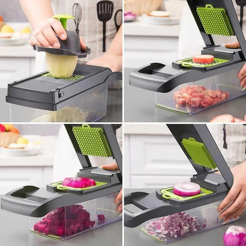 SliceMaster™ – Multifunktionaler Gemüseschneider für schnelle & sichere Zubereitung