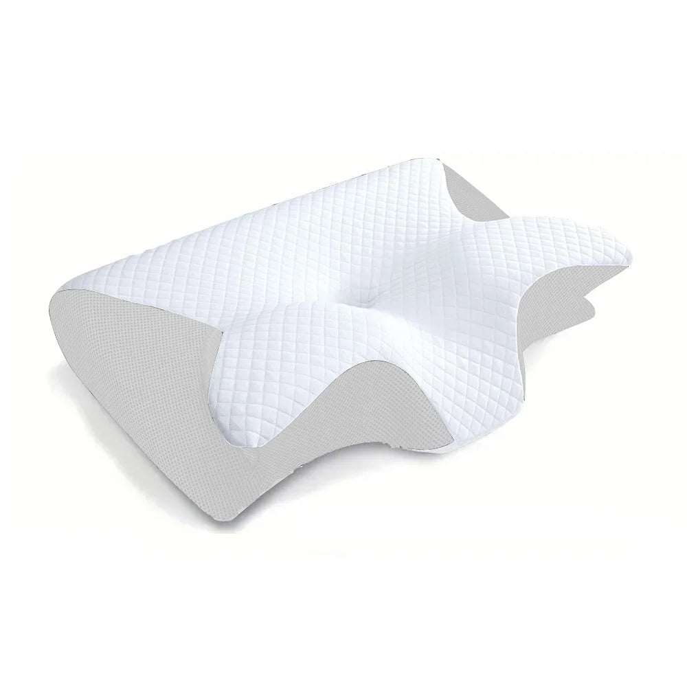Orthopädisches Memory-Schaum-Nackenkissen | Ergonomisches 2-in-1 Kissen gegen Nackenschmerzen & für erholsamen Schlaf
