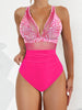 Figurformender Badeanzug mit Mesh & Blumenprint – Push-Up Monokini für Damen