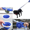 PawMate Go™ – Multifunktions-Hundeleine mit Wasserflasche, Futterschüssel & Kotbeutelspender für Spaziergänge