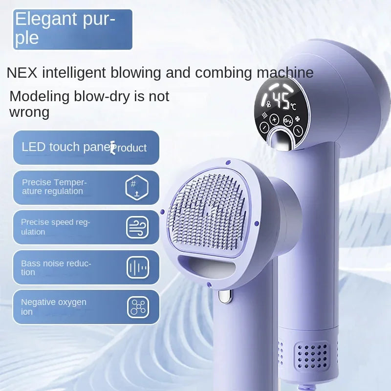 FellDry Pro™ – Intelligenter Haustier-Haartrockner mit Bürste, LED-Display & Temperaturregelung für Hunde & Katzen