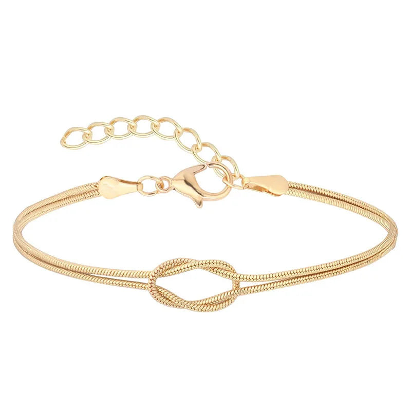 Letzter Tag 1+1 GRATIS | Elegantes Love Knot Armband – Symbol der ewigen Liebe!