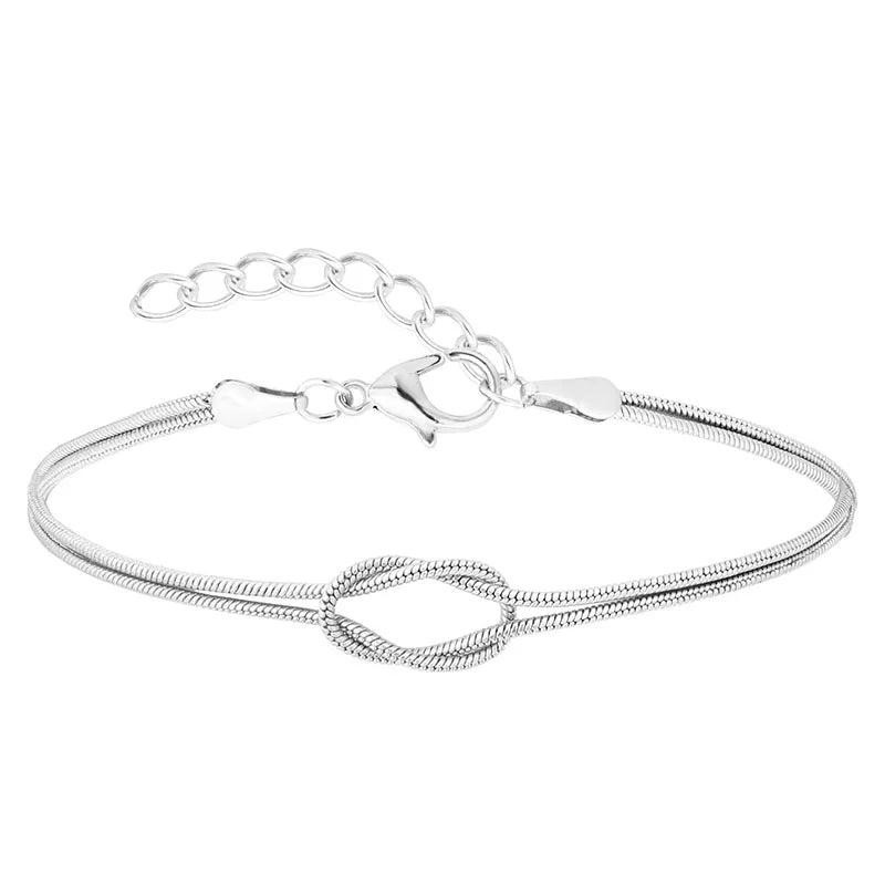 Letzter Tag 1+1 GRATIS | Elegantes Love Knot Armband – Symbol der ewigen Liebe!