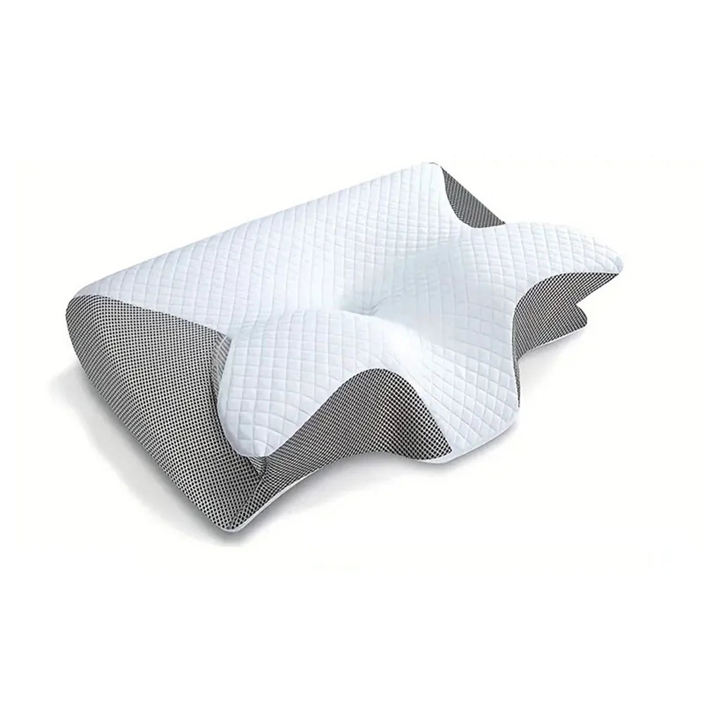 Orthopädisches Memory-Schaum-Nackenkissen | Ergonomisches 2-in-1 Kissen gegen Nackenschmerzen & für erholsamen Schlaf