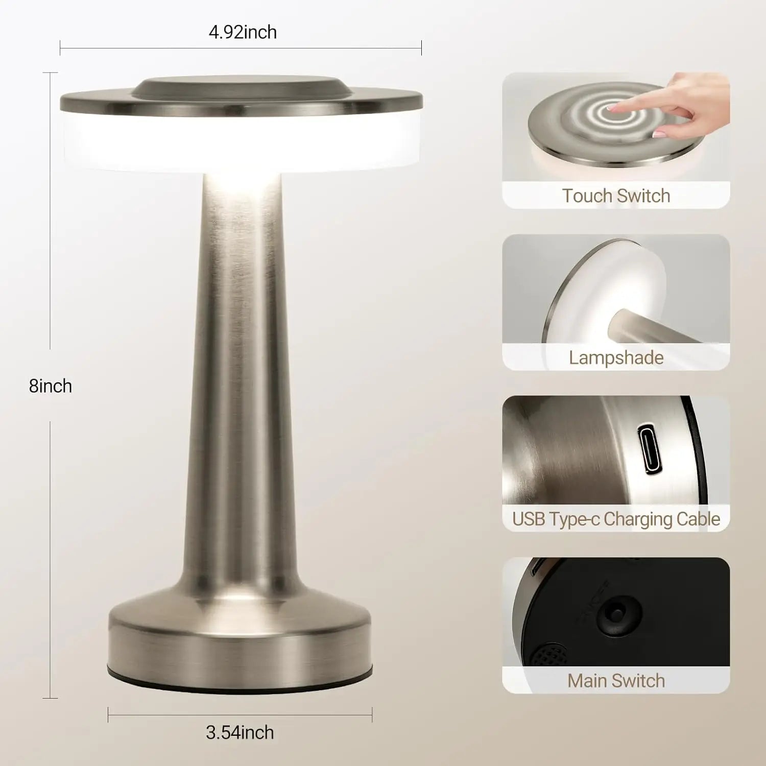 GlowEase™ – Die stilvolle Touch-LED-Lampe für dein Zuhause