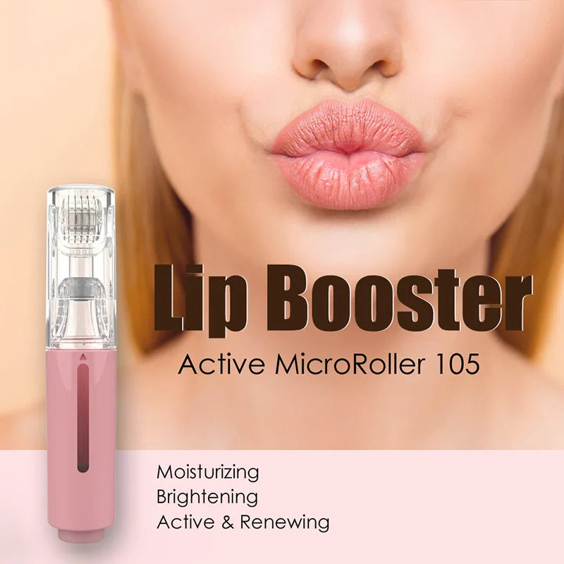 Derma Roller mit Serum-Applikator für Frauen | Für strahlende Haut & Lippenpflege