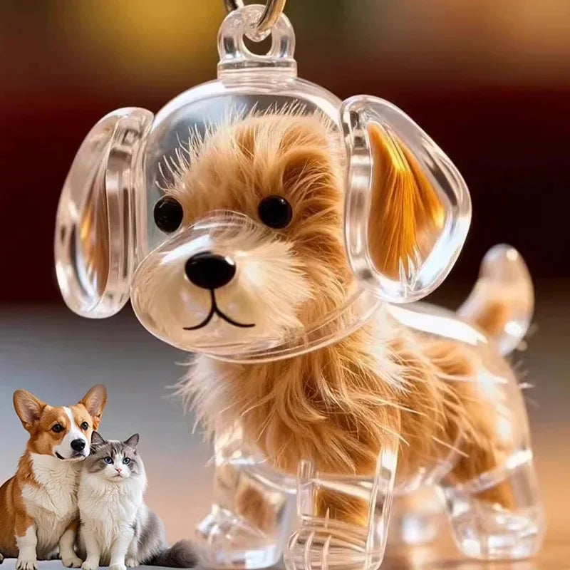 PawMemories™ – Transparenter Haustier-Haar Anhänger | Persönliches Erinnerungsstück & Memorial Geschenk für Tierliebhaber